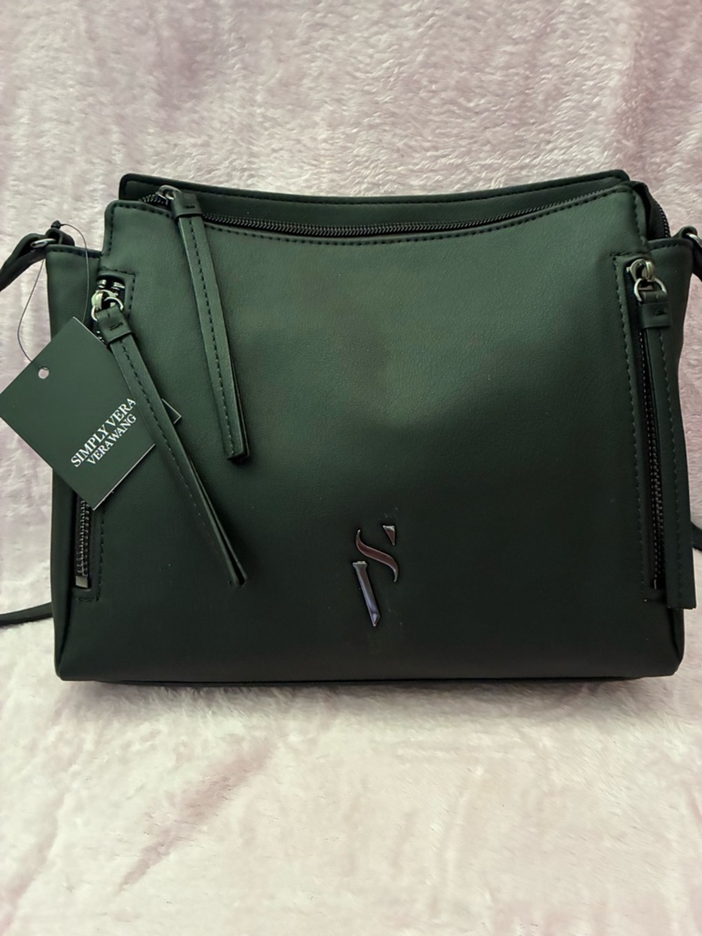 NWT! Simply Vera Vera Wang Black "Cara" Crossbody Bag